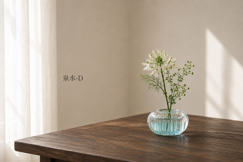 MICHI-KUSA（ミチクサ）日本製小花器-泉水色D